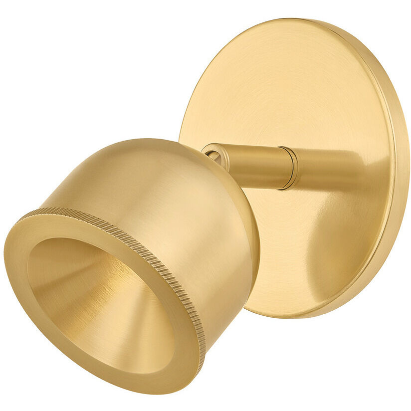 Tuthill LED 4.25 inch Aged Brass Flush Mount Ceiling Light